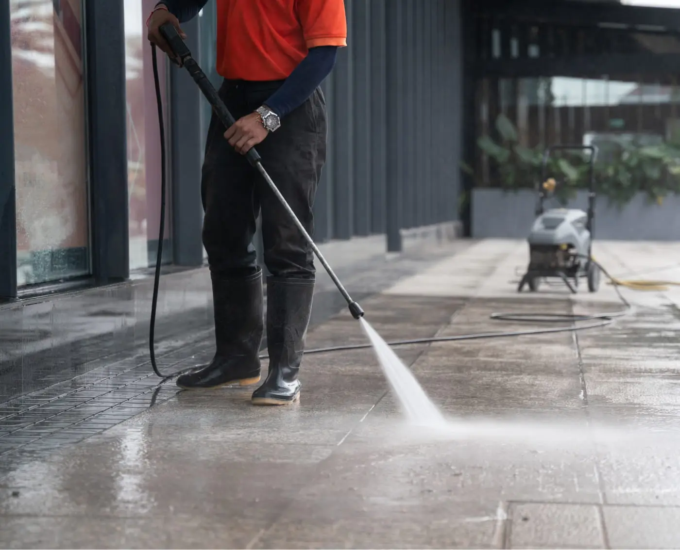 Pressure washing